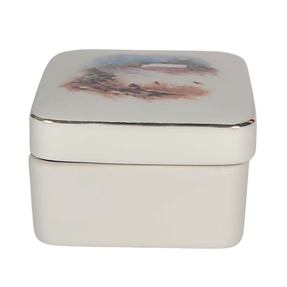 PORCELAIN TRINKET BOX A CHRISTMAS KEEPSAKE Designers' Collection Robert Laessig - Picture 8 of 12